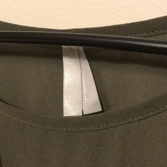 Vanity army green dress. SZ L - Picture 2 of 5